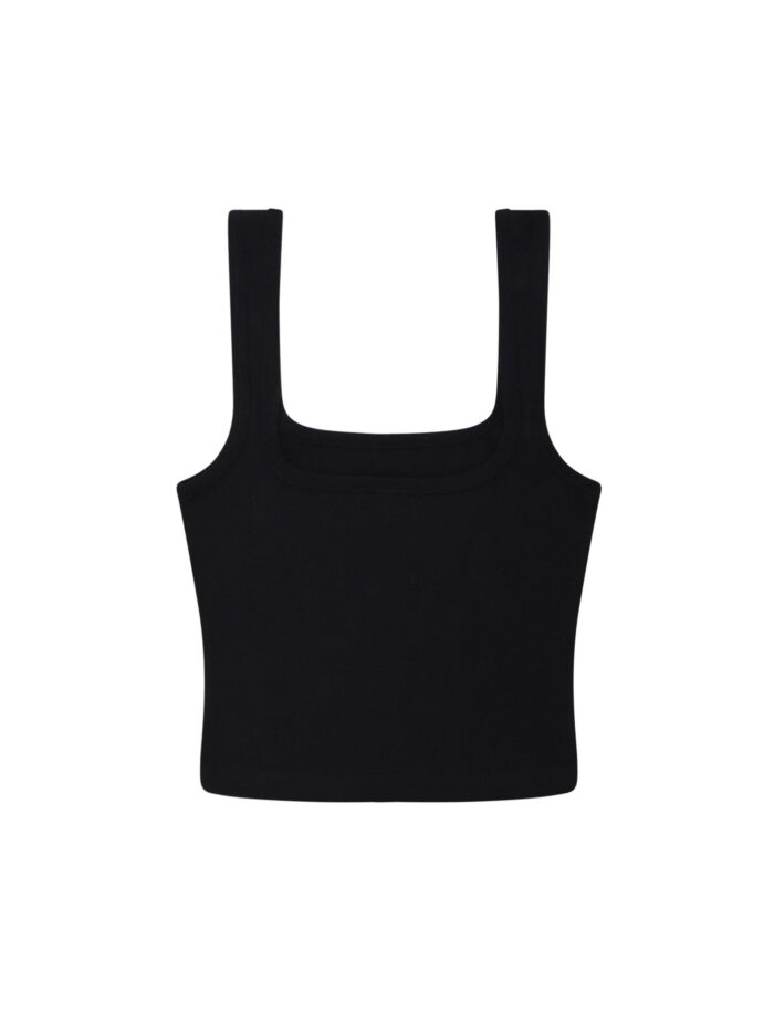 ENTIRE STUDIOS Square Neck Cotton Top