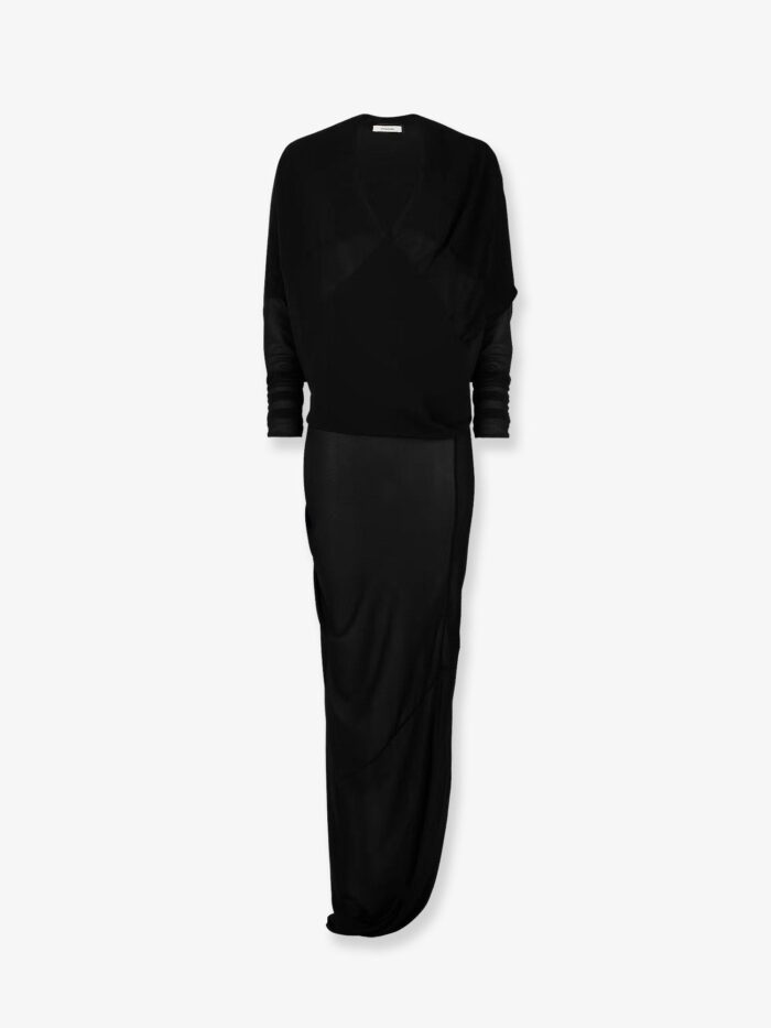 ENTIRE STUDIOS Transparent Fabric Robe Dress