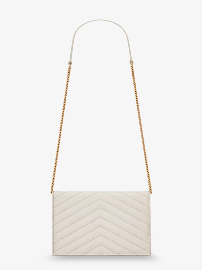Saint Laurent Envelope Leather Crossbody Bag