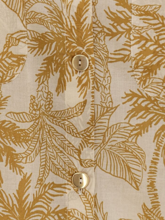 ERES Long Panama Cotton Shirt With Printed Pattern