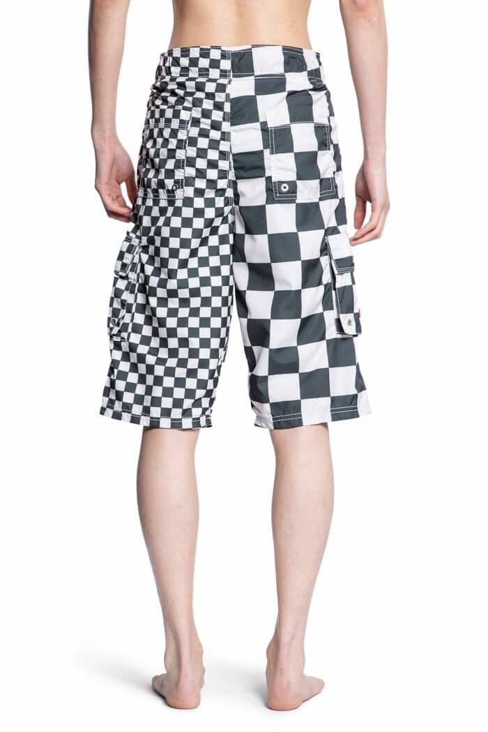 ERL Checkered Cargo Swim Shorts