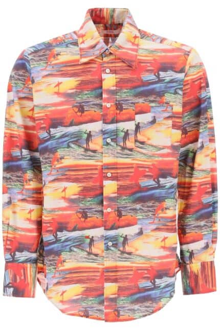 Erl Printed Cotton Shirt