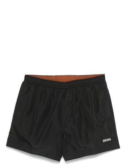 ERMENEGILDO ZEGNA Logo-print Swim Shorts