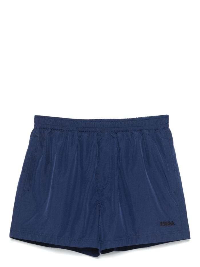 ERMENEGILDO ZEGNA Logo-print Swim Shorts