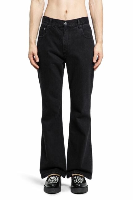 ERNEST W. BAKER Leather Flare Jeans