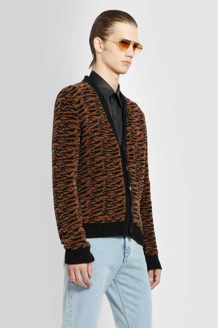 ERNEST W. BAKER Zebra Jacquard Cardigan