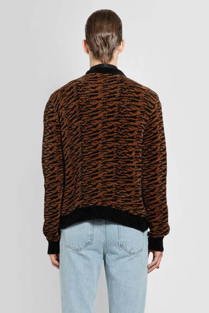 ERNEST W. BAKER Zebra Jacquard Cardigan