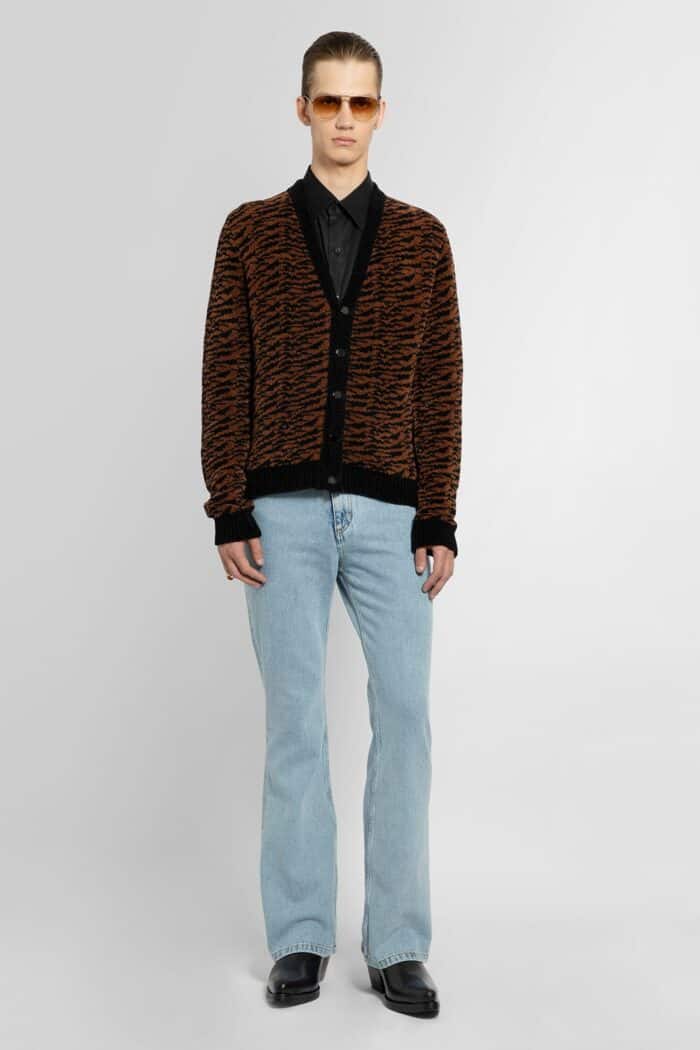 ERNEST W. BAKER Zebra Jacquard Cardigan