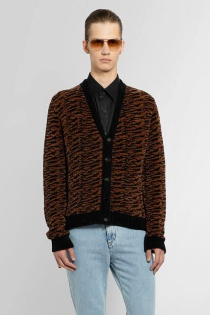 ERNEST W. BAKER Zebra Jacquard Cardigan