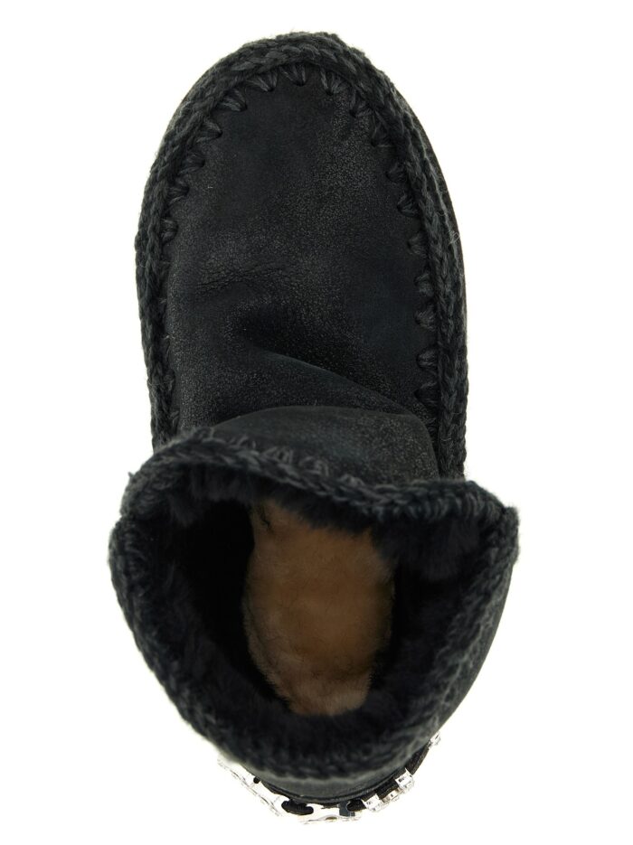MOU 'Eskimo 18 Rhinestone Logo' Ankle Boots