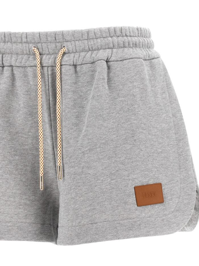 Fendi Essentia Cotton Jersey Shorts