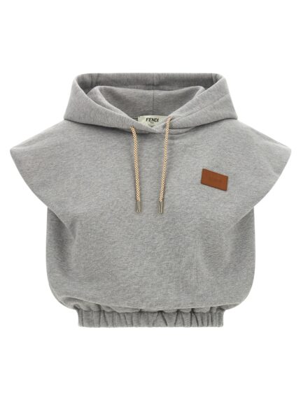 Fendi Essntia Cotton Jersey Sweatshirt
