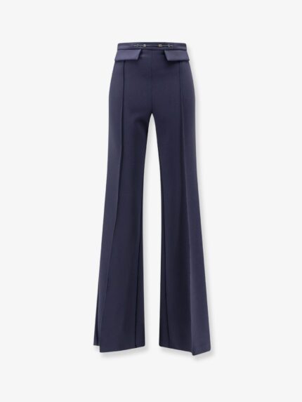 Elisabetta Franchi Essentials Trousers With Monogram Detail