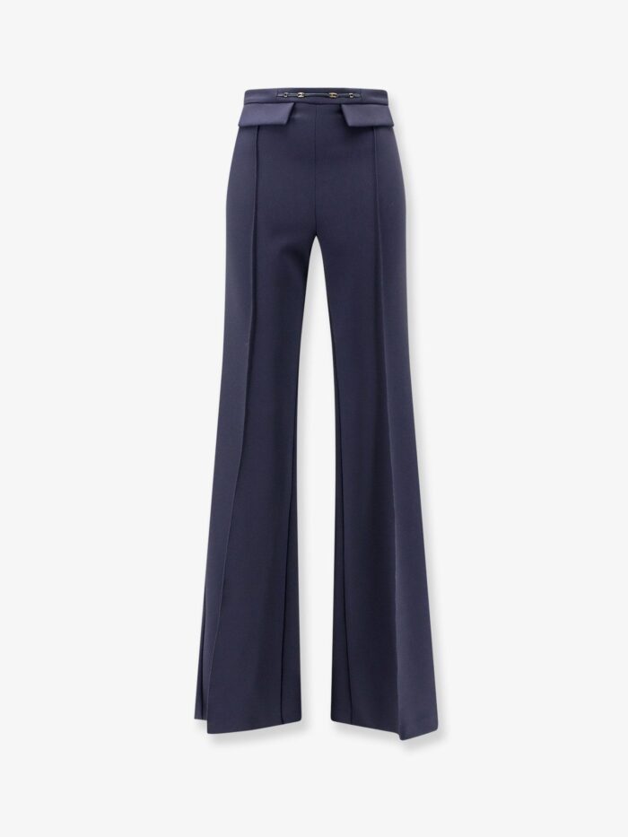 elisabetta franchi essentials trousers with monogram detail Elisabetta Franchi Essentials Trousers With Monogram Detail