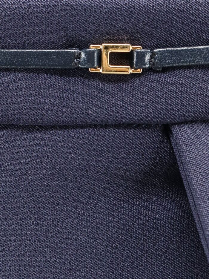 Elisabetta Franchi Essentials Trousers With Monogram Detail