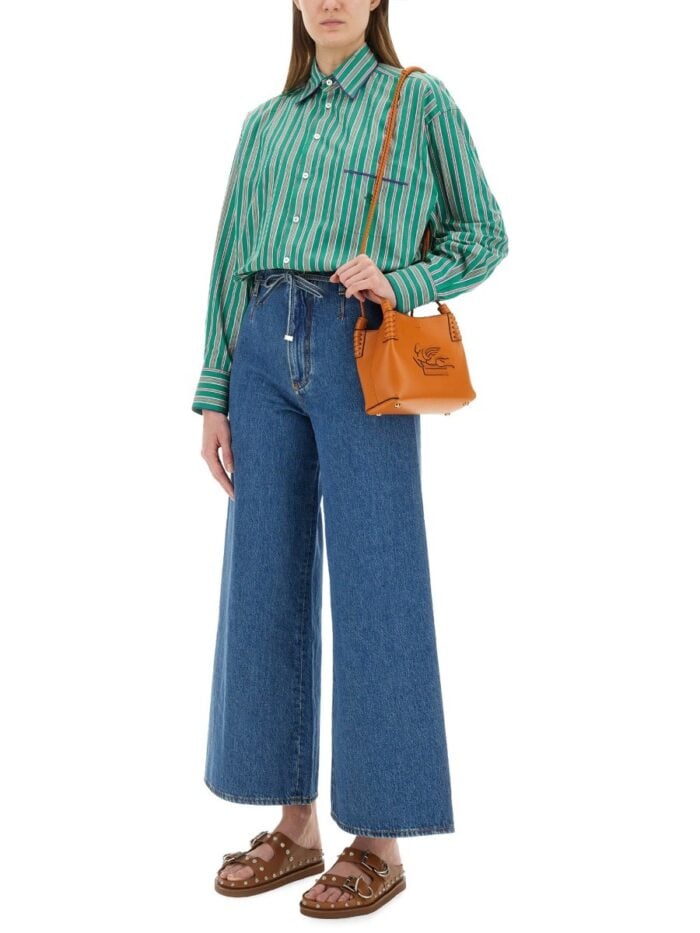 Etro BELTED CULOTTE JEANS