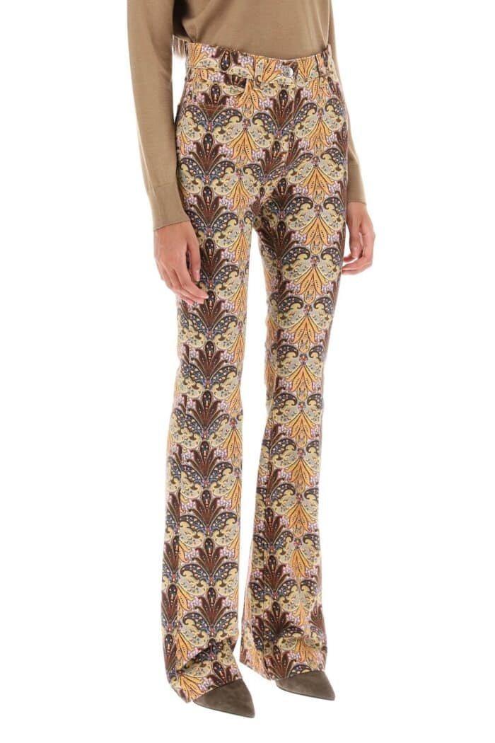 Etro Bootcut Jeans With Paisley Pattern