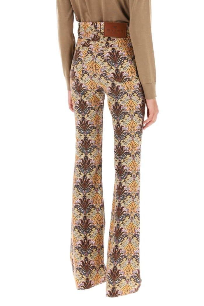 Etro Bootcut Jeans With Paisley Pattern