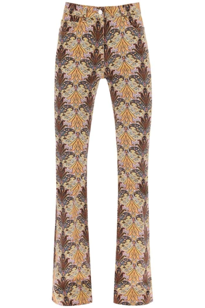 Etro Bootcut Jeans With Paisley Pattern