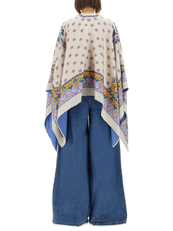 Etro CAPE WITH DAISIES