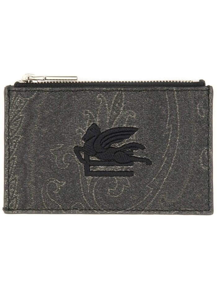 Etro CARD HOLDER "ARNICA" WITH PEGASUS