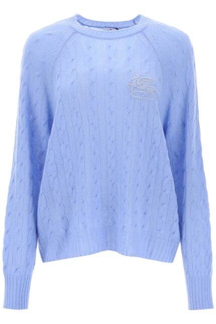 Etro Cashmere Sweater With Pegasus Embroidery