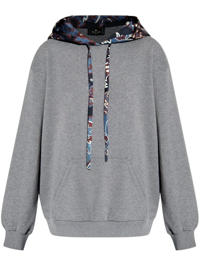 ETRO Contasting-hood Cotton Hoodie