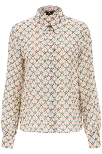 Etro Crepe De Chine Shirt With Floralia Motif