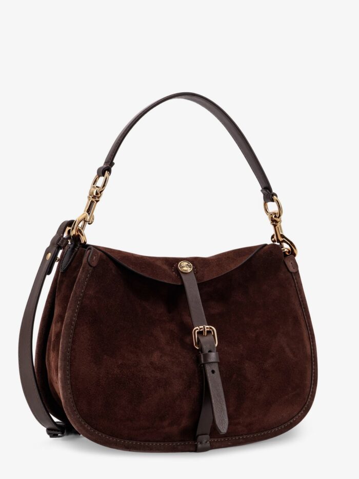 Etro Crossbody Pony Suede Shoulder Bag