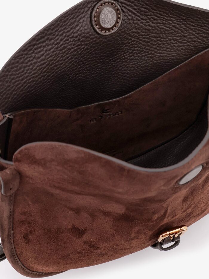 Etro Crossbody Pony Suede Shoulder Bag