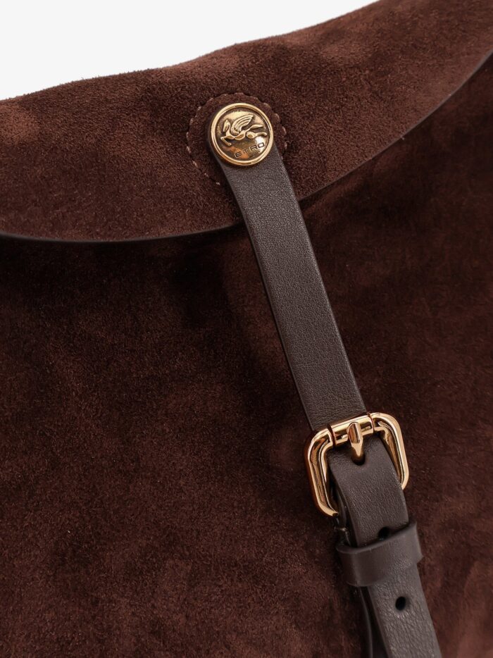 Etro Crossbody Pony Suede Shoulder Bag