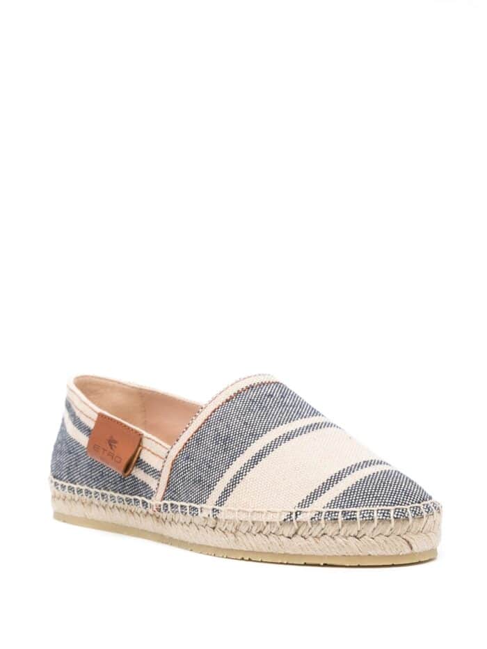 ETRO Espadrillas Striped Canvas