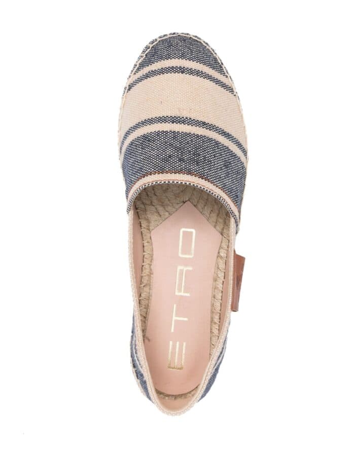 ETRO Espadrillas Striped Canvas