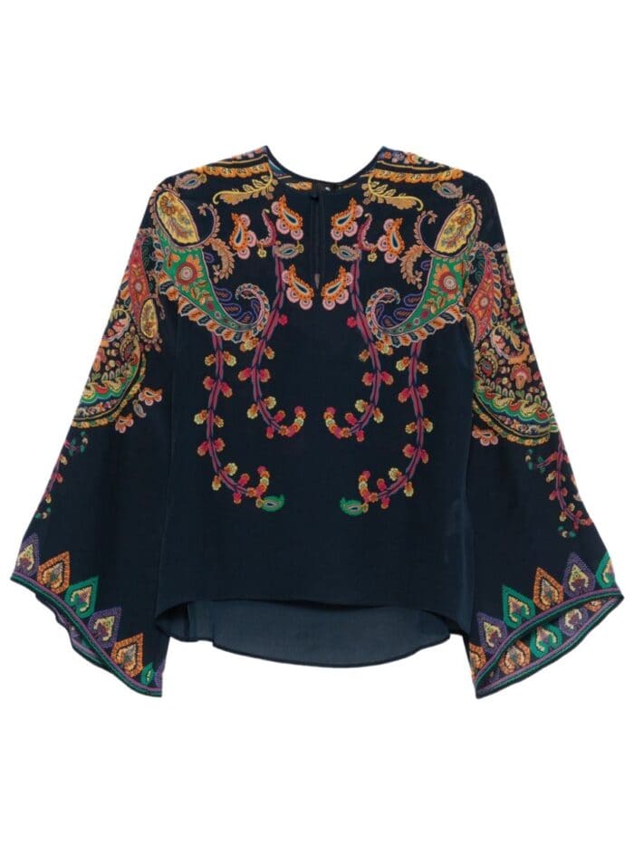 etro floral paisley print blouse Etro FLORAL PAISLEY PRINT BLOUSE