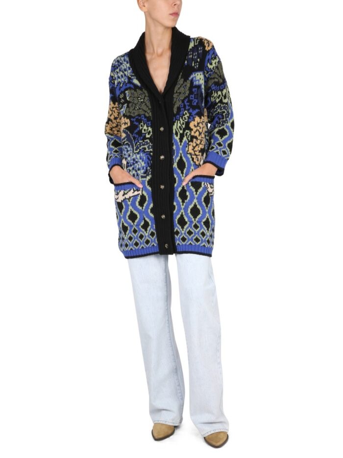 Etro JACQUARD KNIT COAT