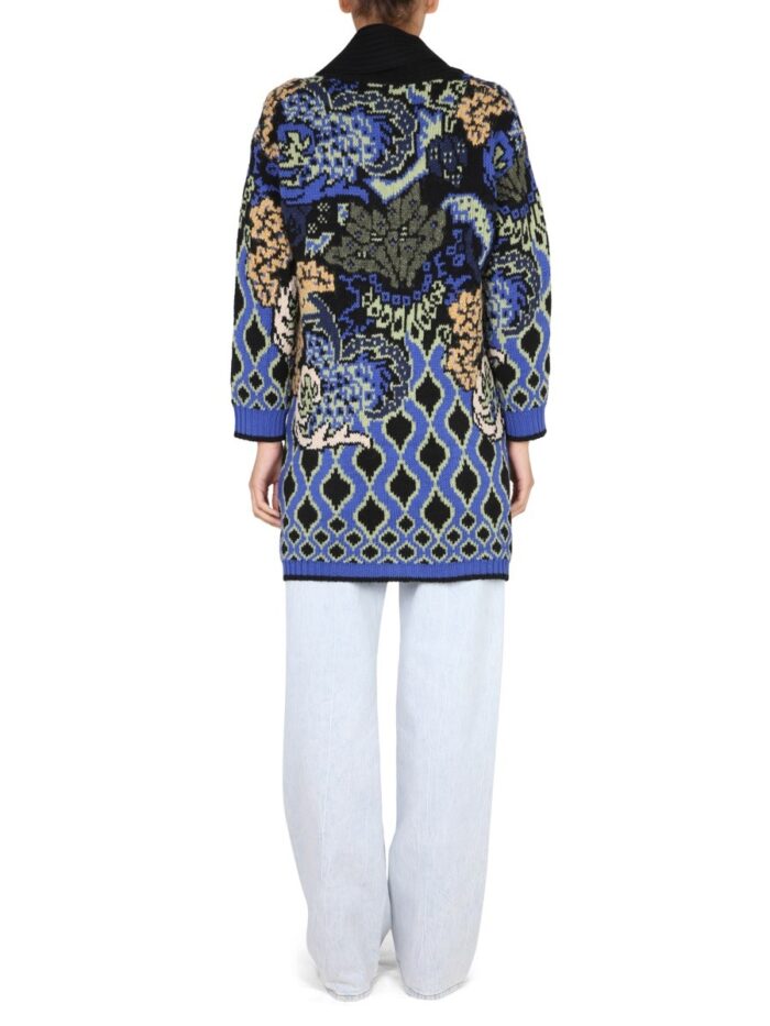 Etro JACQUARD KNIT COAT