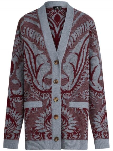 ETRO Jacquard-knitted Cardigan