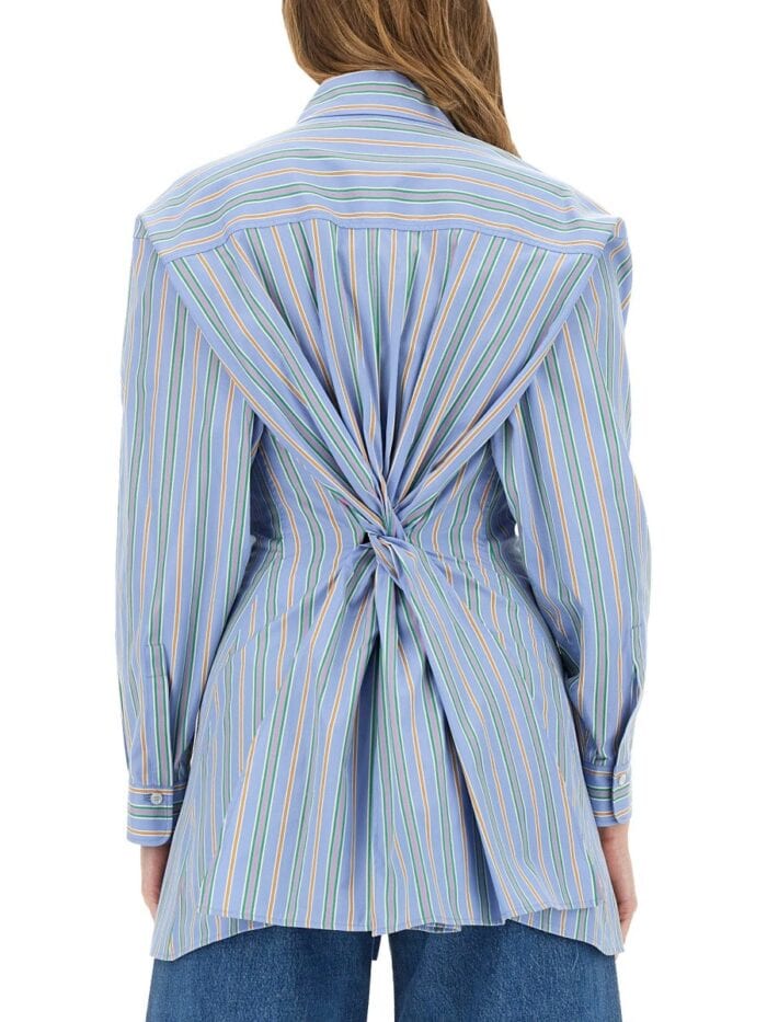 Etro JACQUARD SHIRT AND KNOT IN THE BACK