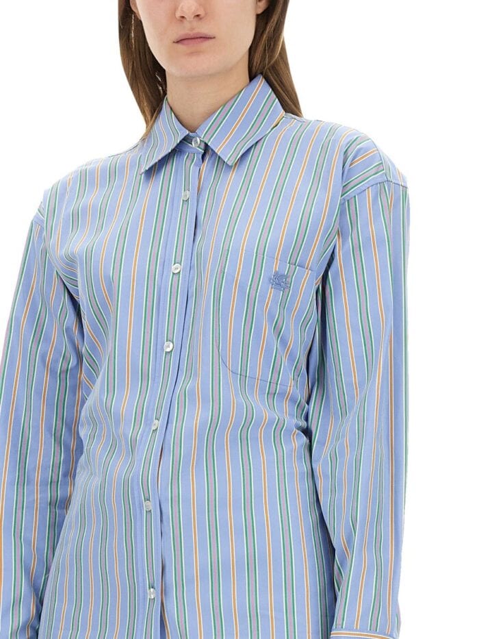 Etro JACQUARD SHIRT AND KNOT IN THE BACK