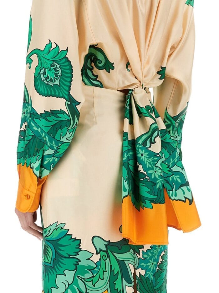 Etro JACQUARD SHIRT WITH KNOT IN THE BACK