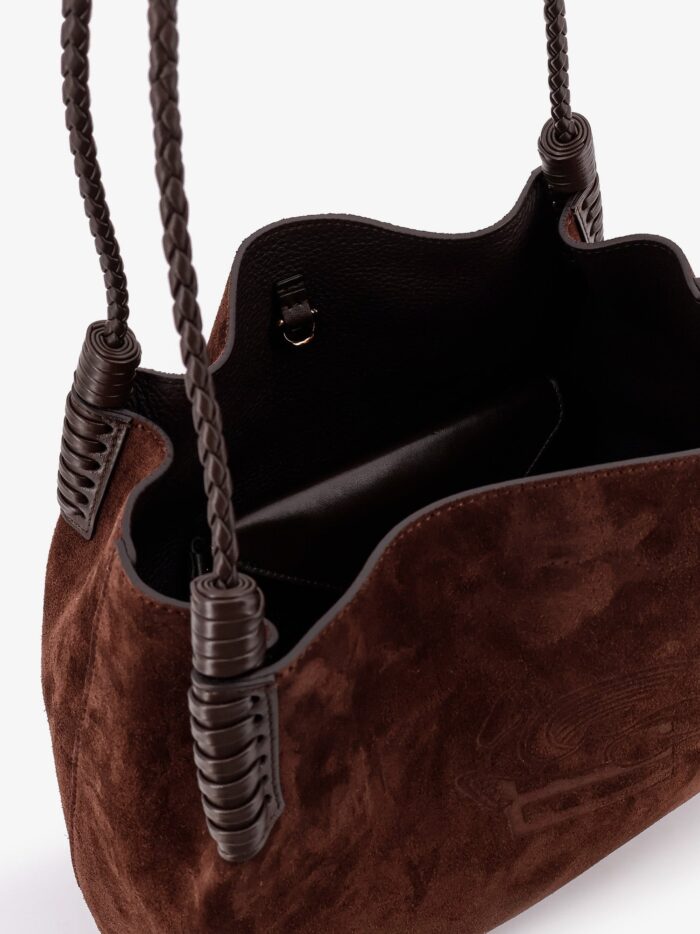 Etro Libra S Arnica Suede Shopping Bag