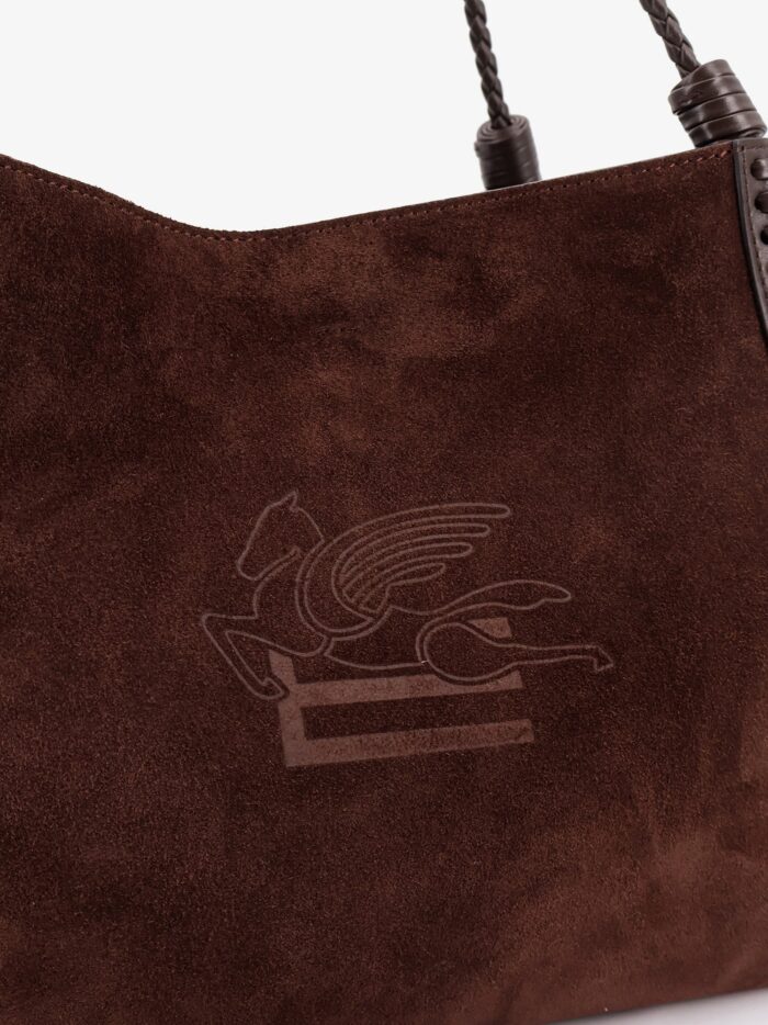 Etro Libra S Arnica Suede Shopping Bag