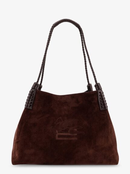 Etro Libra S Arnica Suede Shopping Bag
