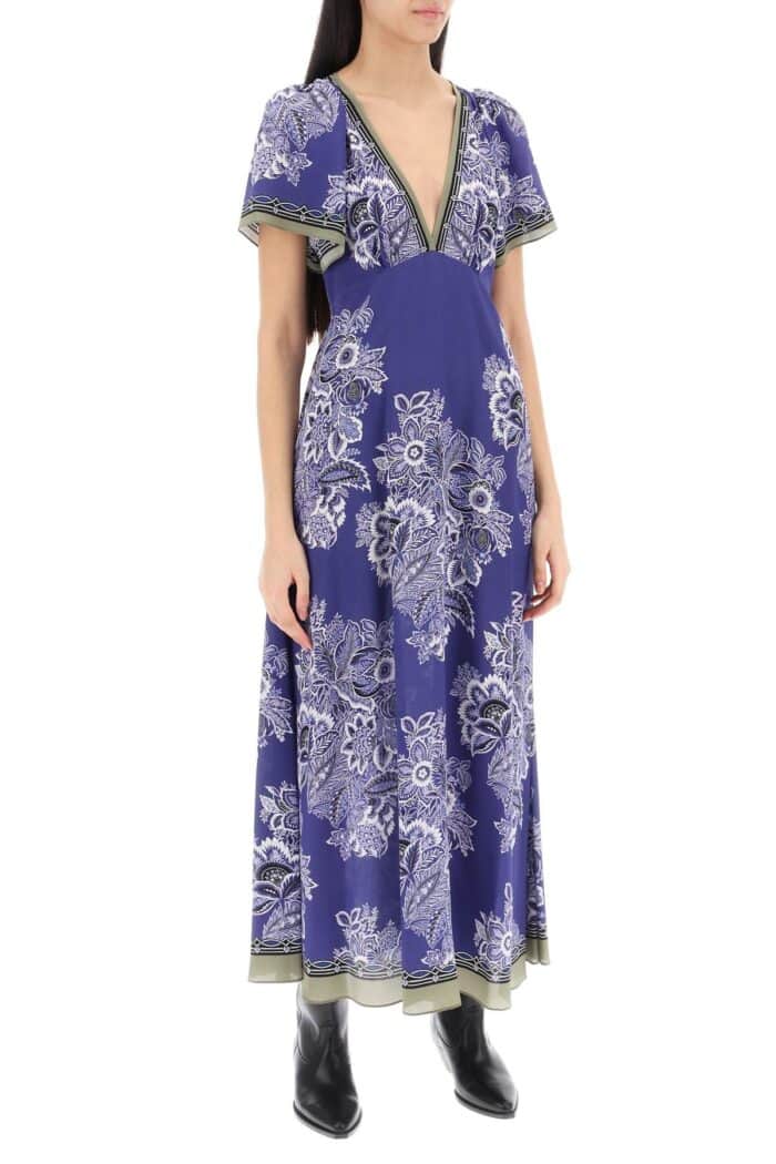 ETRO Maxi Crepe De Chine Dress