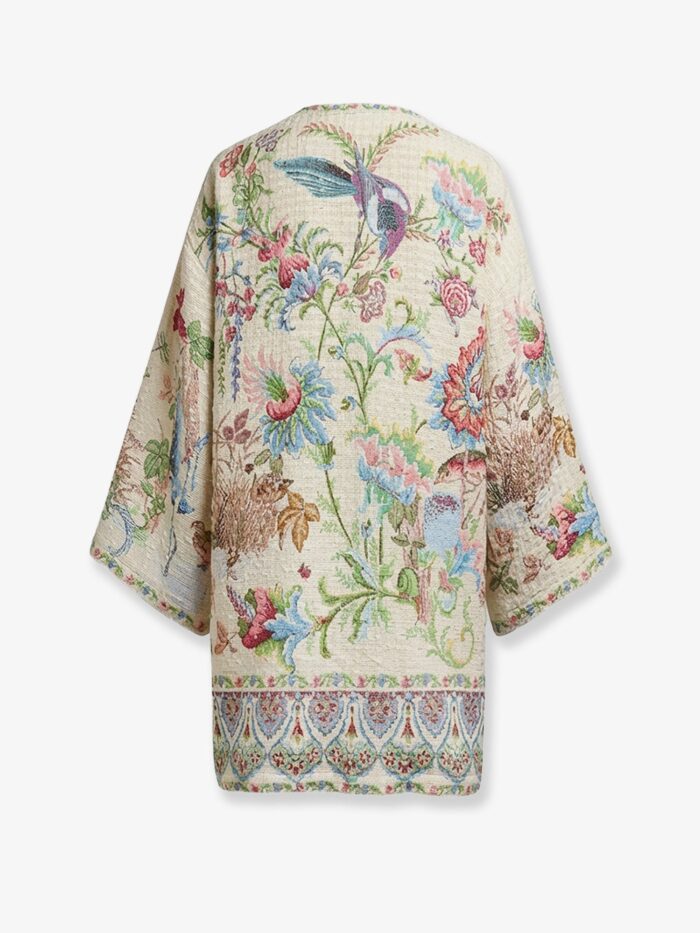 Etro Multicolor Cotton Blend Kimono