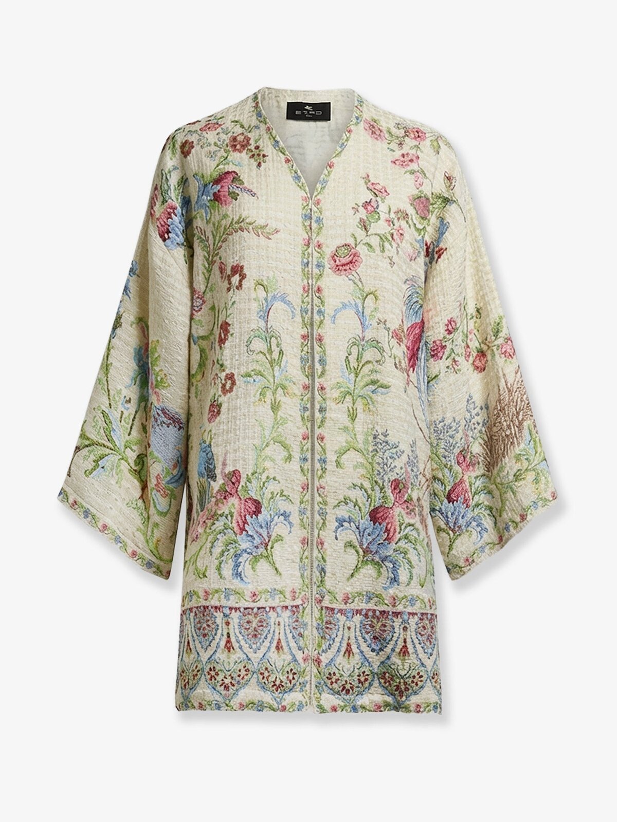 Etro Multicolor Cotton Blend Kimono