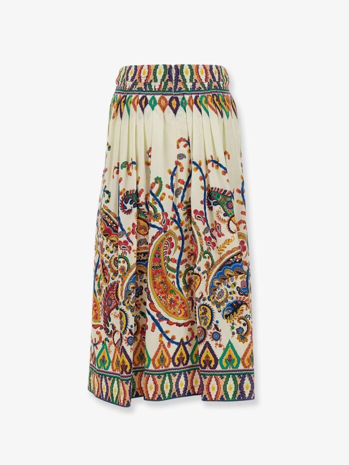 Etro Multicolor Cotton Skirt