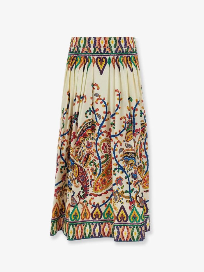 Etro Multicolor Cotton Skirt