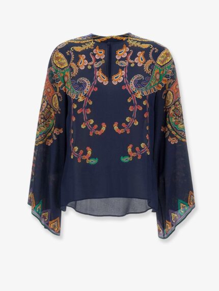 Etro Multicolor Silk Shirt
