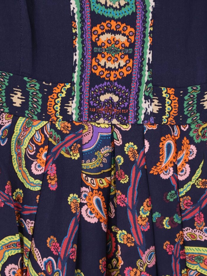 Etro Multicolor Viscose Long Dress